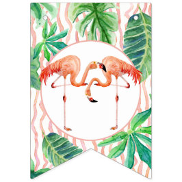 Bandeirinha Listra da folha do flamingo da estamenha da