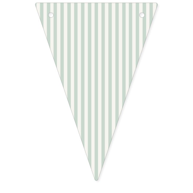 Bandeirinha Listras Simples - Sage Suave (Primeira Bandeira)