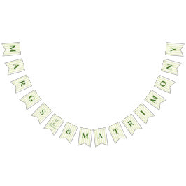 Bandeirinha Listras Verdes Margs e Matrimônio