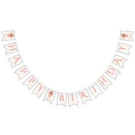 Bandeirinha Little Fairy Pink Butterfly Any Age 