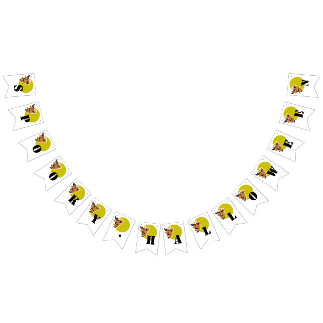 Bandeirinha Lobo Lua, Halloween (Todos)