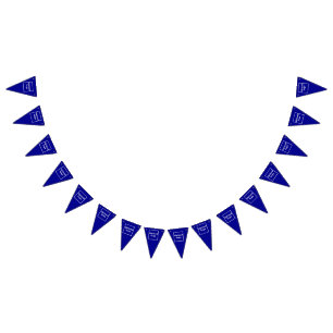 Bandeirinha Logotipo comercial na faixa de Bunting do Triângul