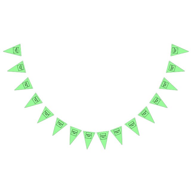 Bandeirinha Logotipo comercial no triângulo verde claro (Todos)