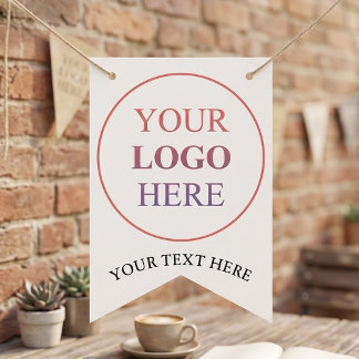 Bandeirinha Logotipo Promocional Personalizado – Sem Pedido Mí
