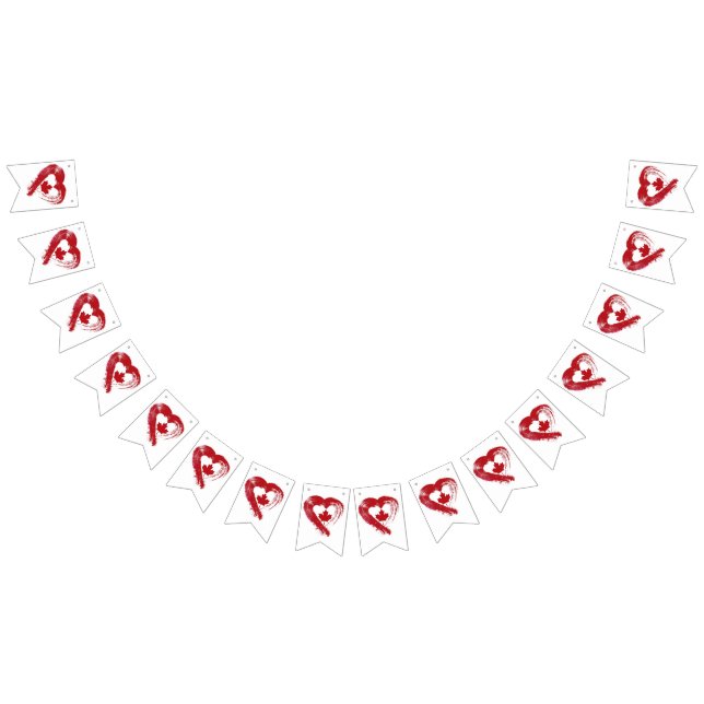 Bandeirinha Love Canada Bunting Flags (Todos)