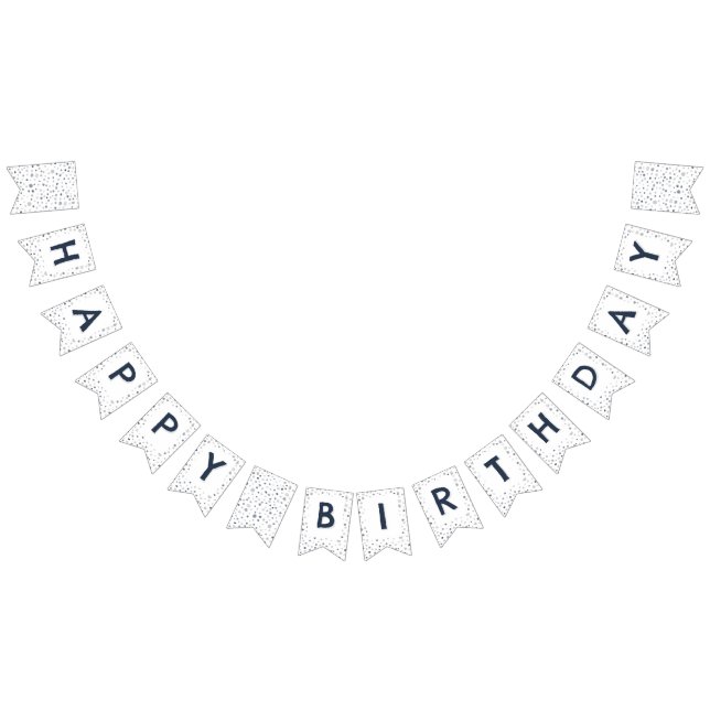 Bandeirinha Lucas Confetti Watercolor Dots Bunting Flag (Todos)