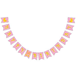 Bandeirinha Lucky One Happy First Birday