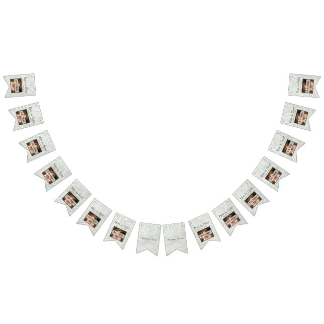 Bandeirinha Madeira de Cinza de Casamento Russo Adicione suas  (Todos)