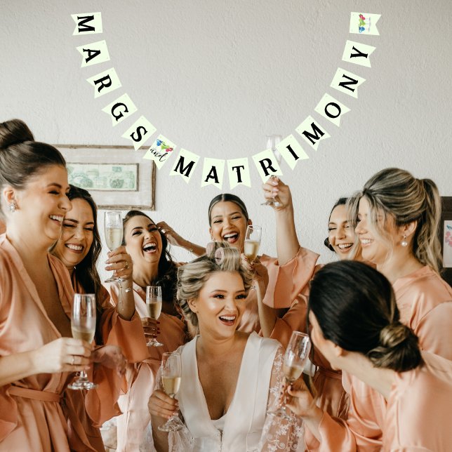 Bandeirinha Margs e Matrimônio Chic Trio de Margarita Verde Li (Criador carregado)