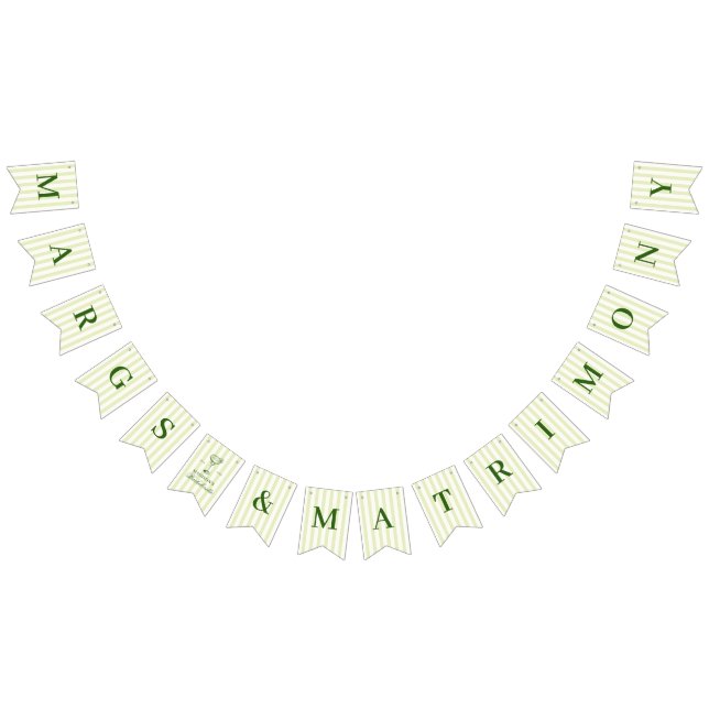 Bandeirinha Margs e Matrimônio Listras Verdes (Todos)