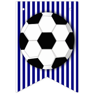 Bandeirinha marinho de festas de futebol