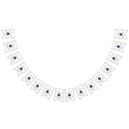 Bandeirinha Masonic Bunting Banner Blue Clean