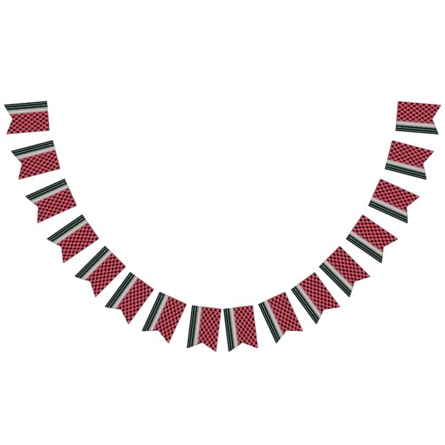 Bandeirinha Melancia palestiniana Hatta Keffiyeh Kufiya (Todos)