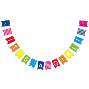 Bandeirinha Mensagem personalizada arco-íris É uma faixa de ga