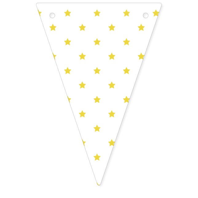 Bandeirinha Micro Stars Golden Yellow - White (Primeira Bandeira)