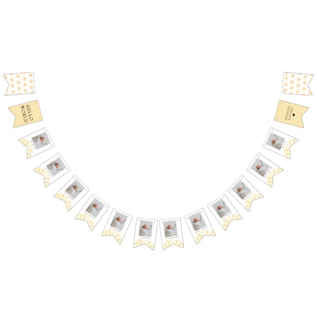 Bandeirinha Milhares Amarelos Sunshine Fotografias do Aniversá (Todos)