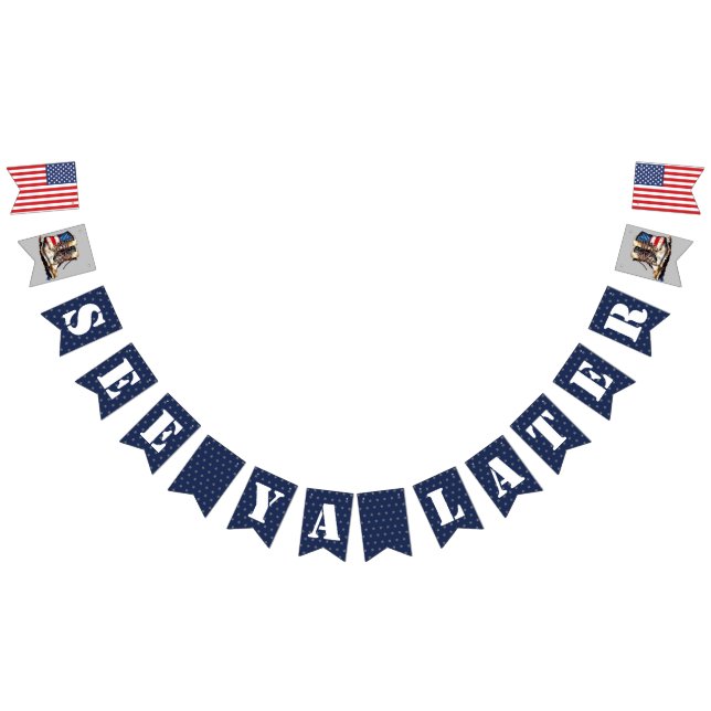 Bandeirinha Militares Saindo Do Banner Vejo Você Mais Tarde Qu (Todos)