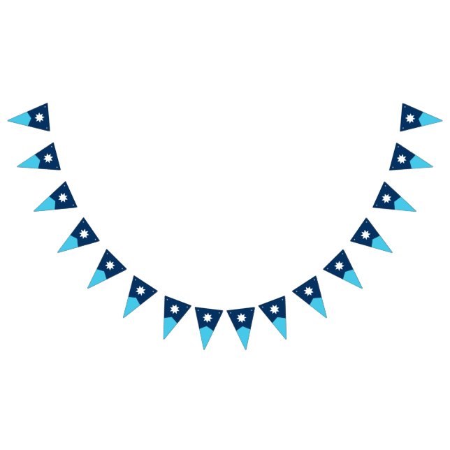 Bandeirinha Minnesota State Flag Penant Bunting (Todos)