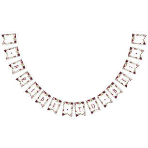 Bandeirinha Mistletoy Manor Winter Bride para ser Chá de panel