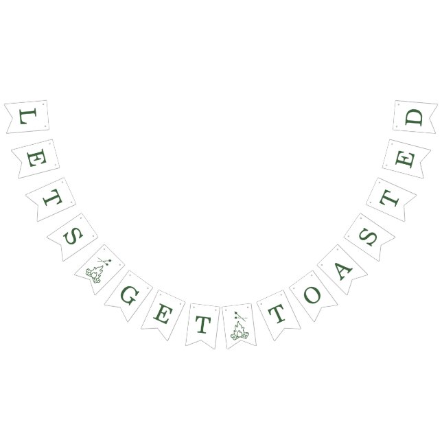 Bandeirinha Modern Camp Bachelorette Green (Todos)