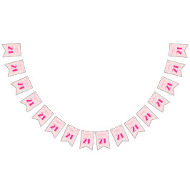 Bandeirinha Moderno 21 ruas 21 Festas de aniversário Rosa