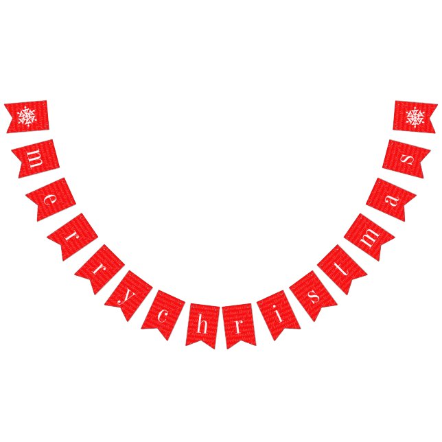 Bandeirinha Moderno Natal com neve Feliz Natal (Todos)