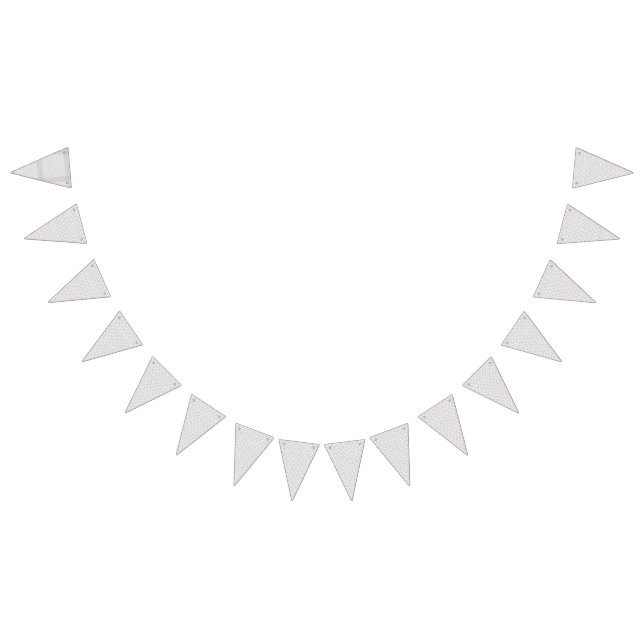 Bandeirinha Motif floral refinado em branco e cinza, presenti (Todos)