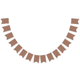 Bandeirinha Mousse de Mocha Cor Sólida Elegante e Tendência