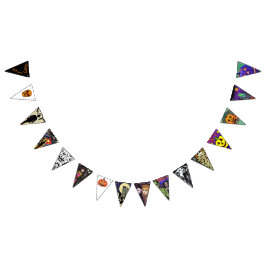 Bandeirinha Muitas criaturas para o Halloween