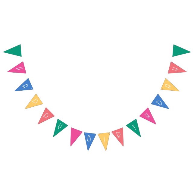 Bandeirinha Multicoloração Brilhante (Todos)