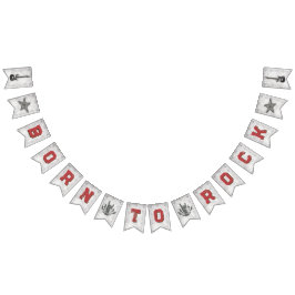 Bandeirinha Nascer a Rock - faixa de montagem de Chás de frald