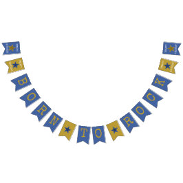 Bandeirinha Nascer para Rock Star Festa de aniversário Banner 