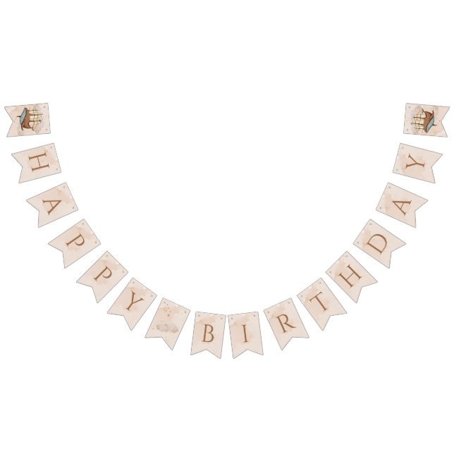 Bandeirinha Navio de baleia Pastel Sexo-Neutro (Todos)