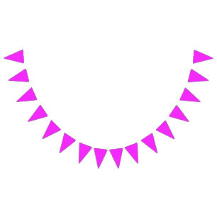 Bandeirinha Neon Pink - Adicione seu próprio sinal, foto, nome