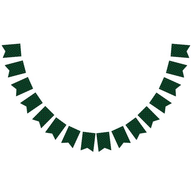 Bandeirinha Noite de Shamrocks Escuros (Todos)