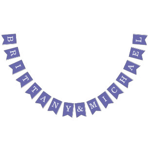Bandeirinha Noiva de Casamento Violeta e Nomes de Cavalaria Si