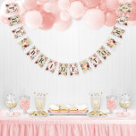 Bandeirinha Noiva de Chá de panela Floral Rosa Russo<br><div class="desc">O banner de bunting "Bride to Be" do chá de panela de casamento apresenta designs florais rústicos de aquarela com rosas, dahlias, flores de pénia e verde em um verão maravilhoso e uma paleta de queda de vermelho-lenhoso, amarelo-ouro, laranja-cor-de-pêssego, rosa-pincel e tons de verde com cores de fundo cor rosa-bege-penteada....</div>