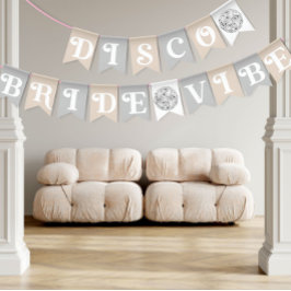 Bandeirinha Noiva de Disco Vibração Prata Chuveiro de Noiva Re