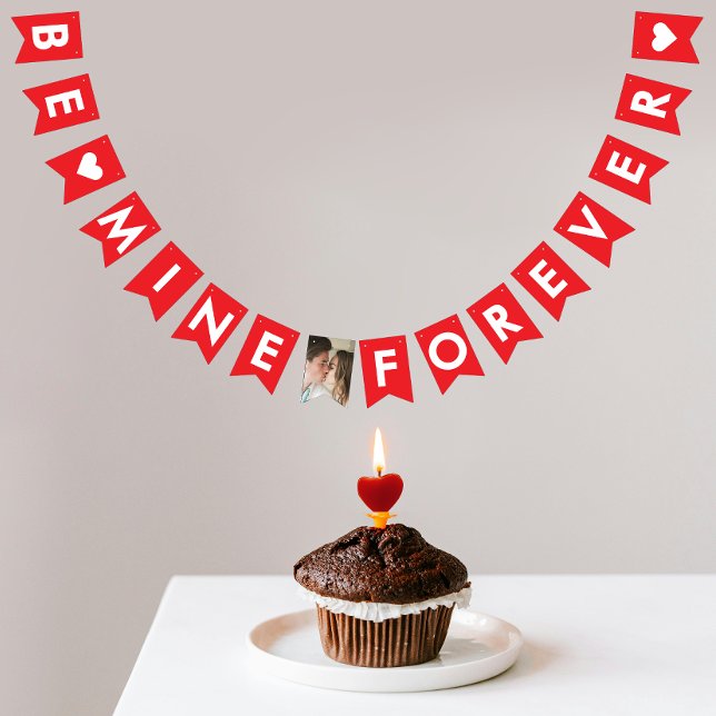 Bandeirinha Noivado De Amor Branco E Vermelho Canto Propõem Fo (Criador carregado)