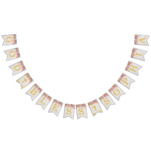 Bandeirinha Nome do deus abençoe Orquídea Rosa Orquídea Menina