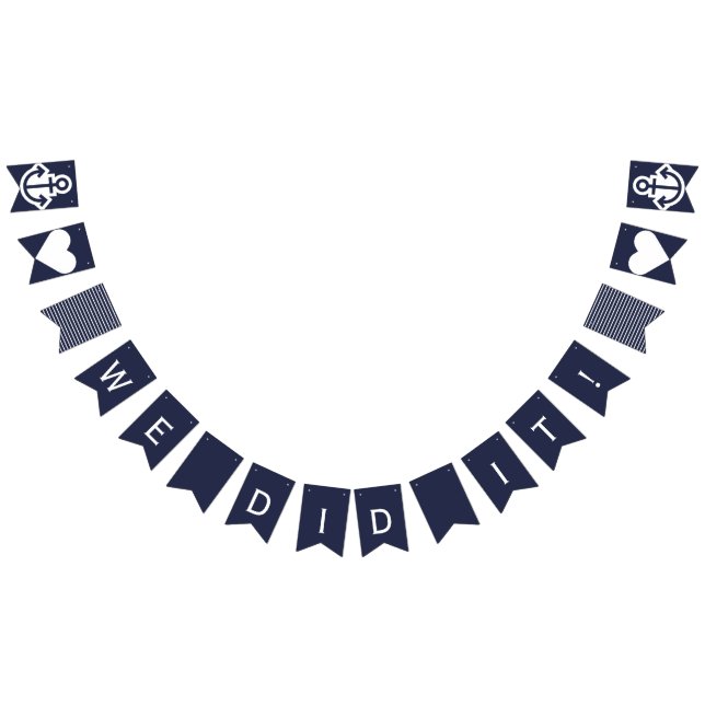 Bandeirinha Nós fizemo-lo estamenha náutica da âncora do (Todos)