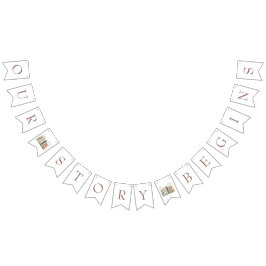 Bandeirinha Nossa História Começa, Chuveiro de Noiva Temático 