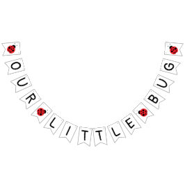 Bandeirinha Nossa pequena faixa de inseto, faixa de ladybug, a