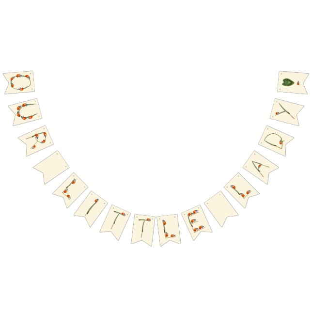 Bandeirinha Nosso pequeno Ladybug está fazendo um aniversário (Todos)