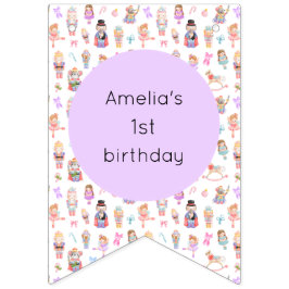 Bandeirinha Nutcracker Birthday