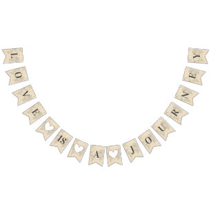 Bandeirinha O amor é um Chá de panela de casamento do Journey