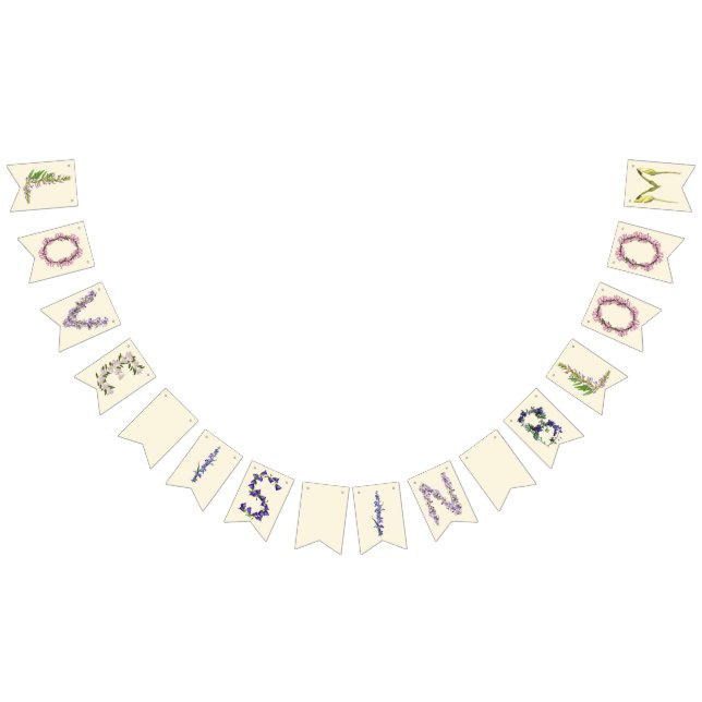 Bandeirinha O amor está no Bloom Banner (Todos)