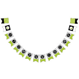 Bandeirinha O aniversário do dinossauro Stomp e Chomp o verde