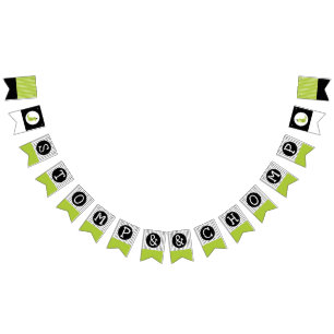 Bandeirinha O aniversário do dinossauro Stomp e Chomp o verde