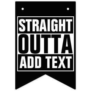 Bandeirinha O HETERO OUTTA - adicione seu texto aqui/criar-lo